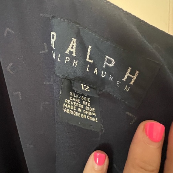 Vintage Ralph Lauren Blue Sleeveless Square Neck Sundress size 12 (J126) - Picture 6 of 13